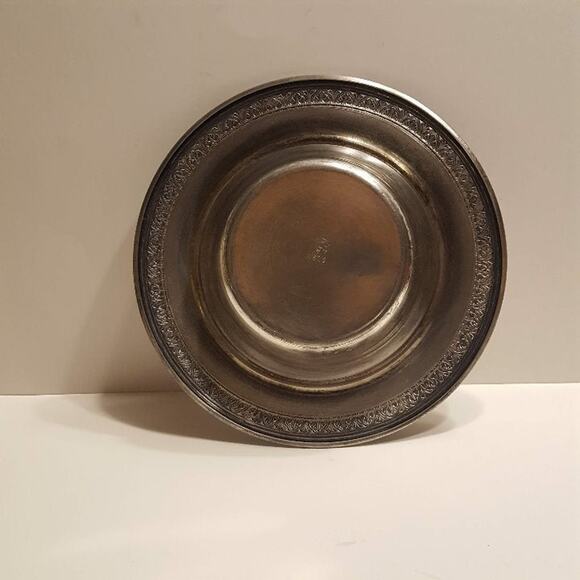 Vintage Ornate Poole Silver Company Bowl Plate 9 ½” diameter - Picture 6 of 8